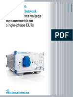 For Disturbance Voltage Measurements On Single-Phase Euts