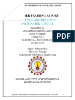 Integrated Circuit Design Summer Training Report