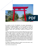 Parque Centenário homenageia imigração japonesa