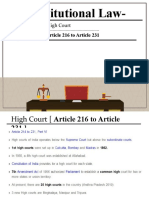 Constitutional Law-II: High Court