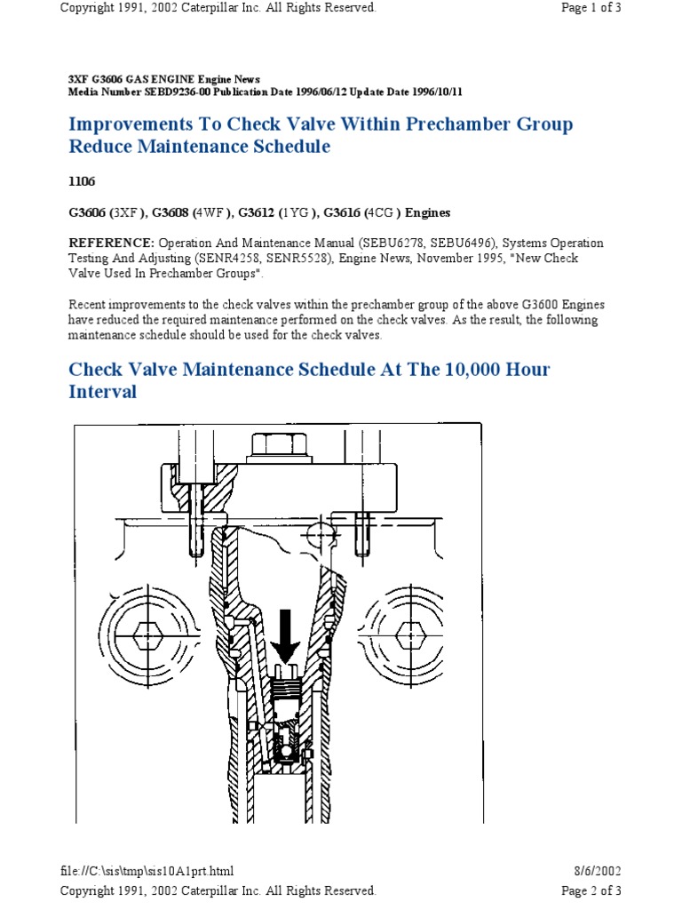 Check Valve Maintenance | PDF | Valve | Engines