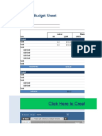 Click Here To Create A Project Budget Sheet in Smartsheet
