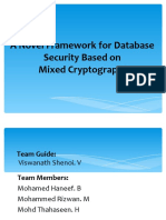 A Novel Framework For Database Security Based On Mixed Cryptography