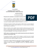 Comunicat Instituția Prefectului Constanța nr.311 - 19.11.2020