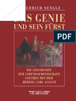 Sengle. Das Genie Und Sein Fürst. Die Geschichte Der Lebensgemeinschaft Goethes Mit Dem Herzog Carl August Von Sachsen-Weimar-Eisenach. Ein Beitrag Zum Spätfeudalismus Und Zu Einem