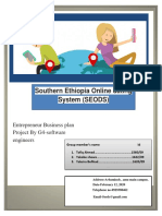 Southern Ethiopia Online Dating System (SEODS) : Entrepreneur Business Plan Project by G4-Software Engineers