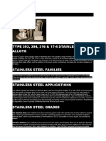 Stainless Steel Grades Guide: 303, 304, 316 & 17-4