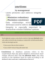 DBMS Functions and Data Integrity Management