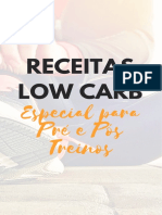  Pré e Pós Treino Low Carb