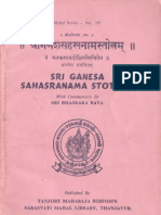 Ganesa Sahasranama Bhasya of Bhaskara Raya Krishna Murthy Sastri S. TJSSM 357