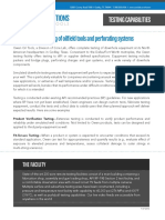 Comprehensive Testing of Oilfield Tools and Perforating Systems