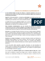 Modelo Comunicado de Presa Ciudadanía Digital