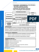 Programa de La Asignatura Int. Industriales