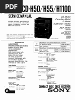 Service Manual: HCD H50 H55/H1100