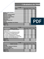 Cálculadora de Média Final de Curso Medicina Dentária