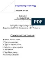 EQE-5160 Engineering Seismology: Seismic Waves