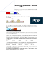 Lista Prova Mensal 2bi - 1em Parte 2