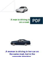 A Man Is Driving in His Car On A Road