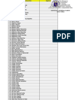 Monthly Student Attendance List