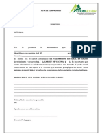 Acta de Compromiso de Documento