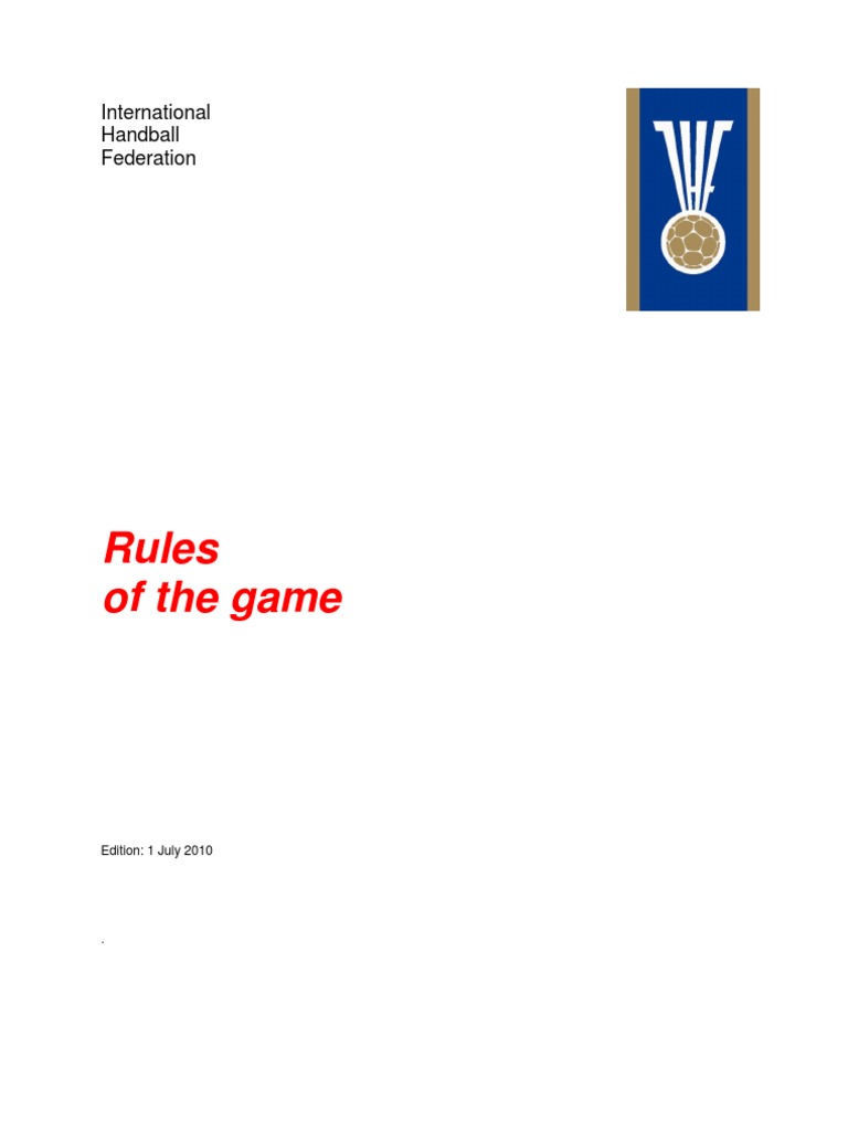 Handball PDF Referee Sports Rules And Regulations