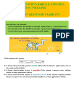 Transient Response Stability