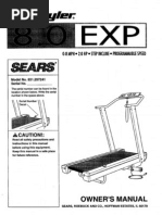 Owner'S Manual: 0-8MPH Incline° Programmable Speed