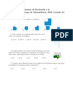 Tercer Examen OMM 2019 Problemas