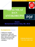 Materi Uas NILAI-NILAI - Anti Korupsi DAN - PRINSIP-PRINSIP - ANTI - KORUPSI