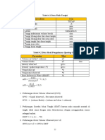 Tabel Data Fisik Tangki dan Hasil Pengukuran Opening Stock