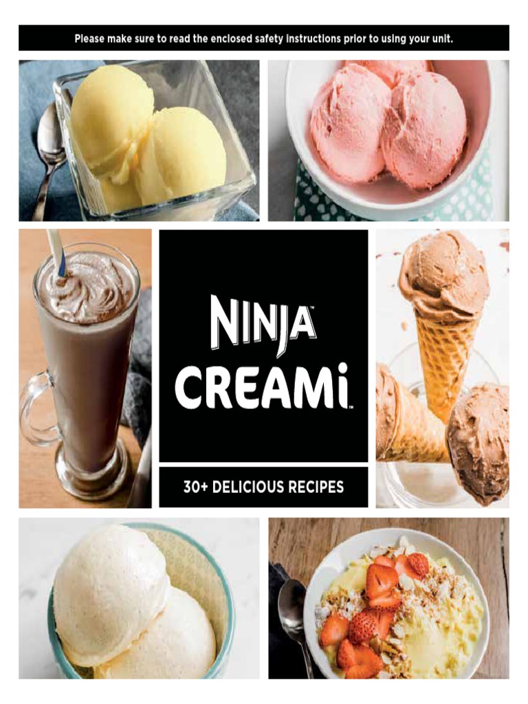 Ninja Creami Instant Guide, PDF, Milkshake