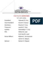 Faculty Officers: D Epartment of Education