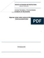 Algunas Notas Sobre Autocorrelación y Heterocedasticidad - UniAutonMetropolitana, s.f.