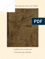Livro de Receitas Caderno de Receitas do Convento das Salésias