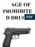 Usage of Prohibited Drugs