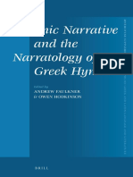 Hymnic Narrative and The Narratology of Greek Hymns