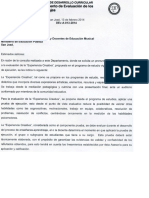 Evaluación de la experiencia creativa en la asignatura de Música DEv-A-013-2014