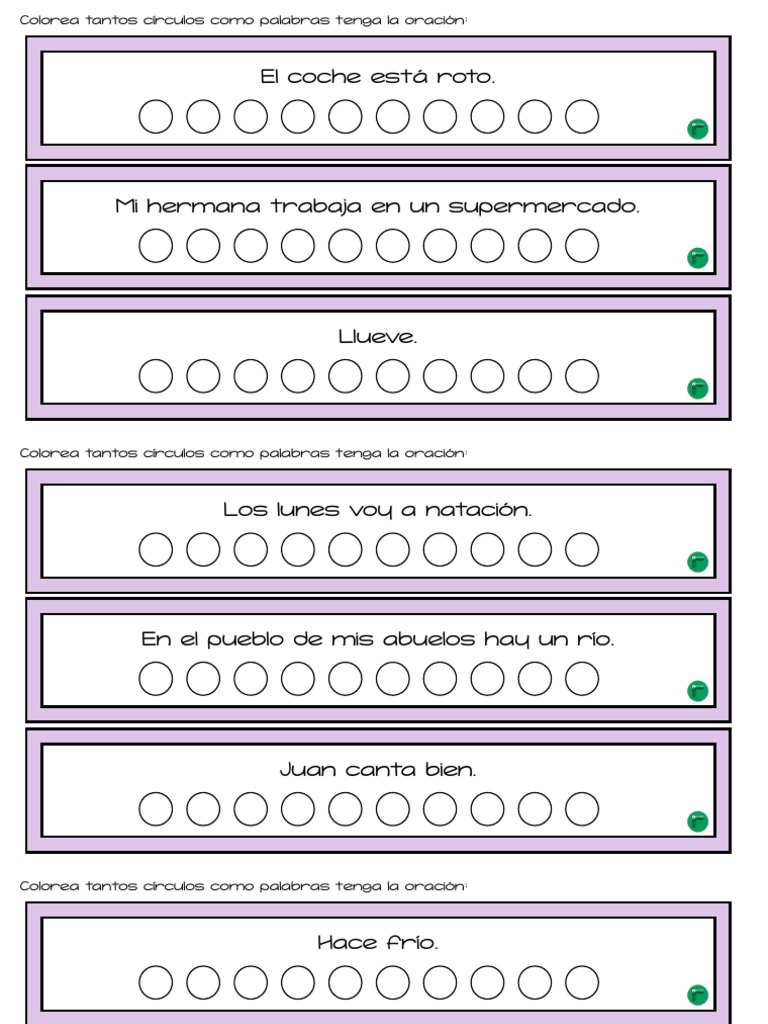 Ejercicio Conciencia Lexica | PDF