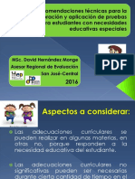 Pruebas específicas 2016