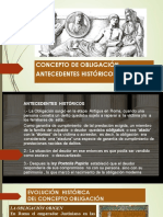 3 - Concepto de Obligación y Antecedentes Historicos