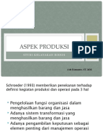 Aspek Produksi