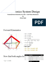 Mechatronics System Design: Forward/Inverse Kinematics of A 5 Bar - 2 Dof Planar Mechanism by Ahmar Hayat