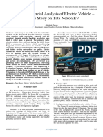Techno-Commercial Analysis of Electric Vehicle - A Case Study On Tata Nexon EV