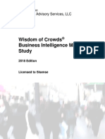 Wisdom of Crowds® BI Market Study - Copyright 2018 Dresner Advisory Services