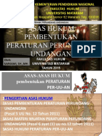 Asas Hukum Peraturan Perundang-Undangan