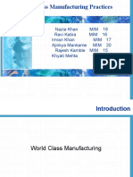 World Class Manufacturing Practices