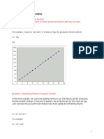 Production Function Examples