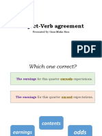GINA - Subject-Verb Agreement