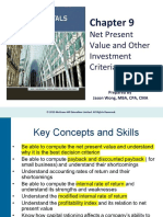 Net Present Value and Other Investment Criteria: Prepared by Jason Wong, MBA, CPA, CMA