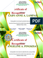 Grade 9 Certificates